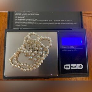 Solid 10K White Gold lock - Elegant South Sea Pearl Necklace